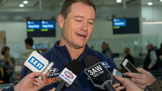 Unfazed: Interim Carlton coach John Barker backs the process the Blues have undertaken to find a new full-time coach.