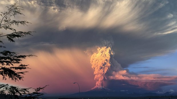The Calbuco volcano in southern Chile erupted for the first time in more than five decades on Wednesday.
