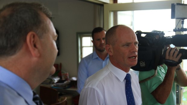 Police Minister Jack Dempsey and Premier Campbell Newman talk about crime plans.