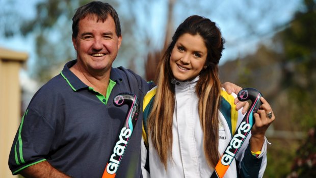Anna Flanagan with her father Fred.