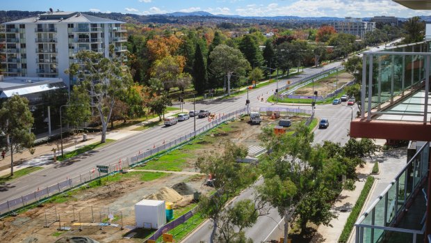 Work on Canberra's light rail, with the rebuilding of Northbounre Avenue now being led by Malcolm Snow.
