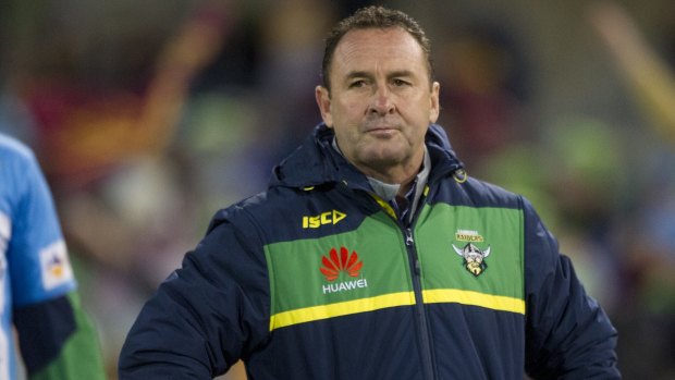 Canberra Raiders coach Ricky Stuart was fined $15,000 for ending a press conference early.