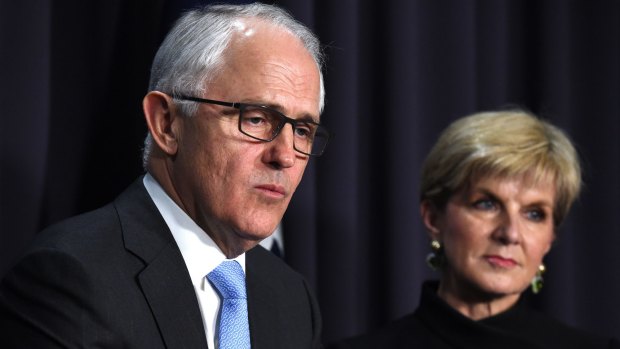 In a speech in Singapore on March 13, Foreign Minister Julie Bishop fundamentally contradicted Prime Minister Malcolm Turnbull's world view.