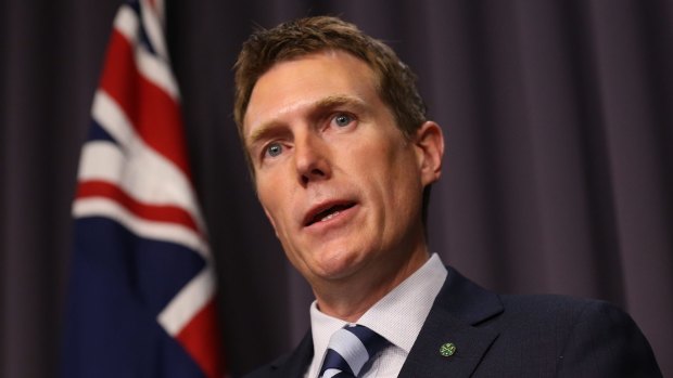 Social Services Minister Christian Porter would not discuss the national redress scheme. 