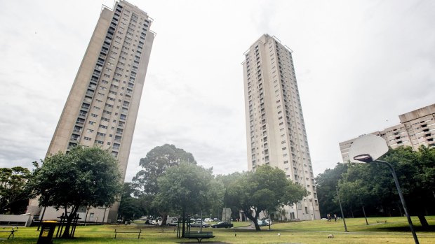 The Matavai and Turanga towers are among the six housing blocks comprising the Waterloo housing estate.