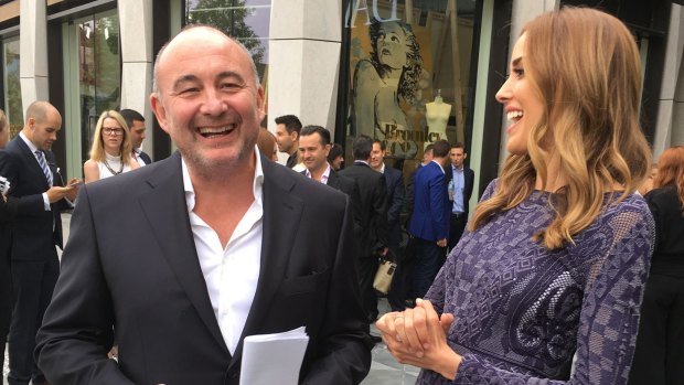 David Jones chairman Ian Moir and Rebecca Judd at the opening of David Jones Eastland in October.