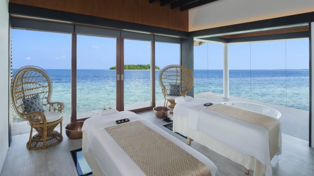 The Westin Maldives Spa Suite.