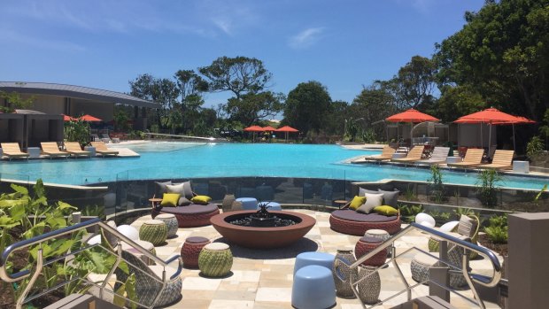 Elements of Byron guests can gather around the fire pit.