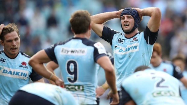 Tough times: It has been a difficult season for Dean Mumm and the Waratahs.