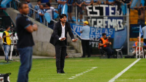 Ouch: Jose Saturnino Cardozo was sacked by his club twice in one week due to poor results.