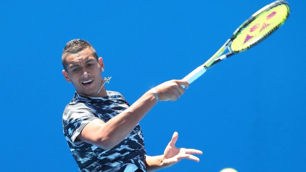 Favourite but not at the centre of the action: Nick Kyrgios.