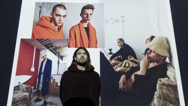 Lukas Vincent, whose label Exinfinitas, won the regional menswear final of the Woolmark Prize. 