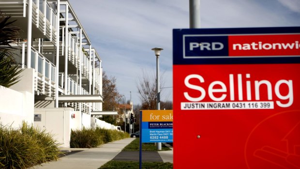 Canberra's median house price has hit a record high, while unit prices have fallen.