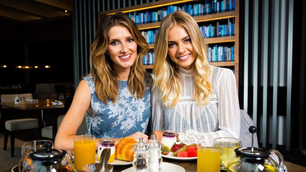 Kate Waterhouse with model Elyse Knowles, who loves water sports, motorbikes and spending time with her family. 