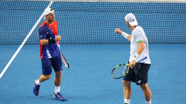 End of an era: Lleyton Hewitt's professional career came to an end after losing his third-round doubles match.