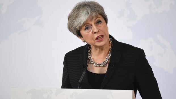 British Prime Minister Theresa May said she would seek a transition period of around two years after Brexit.