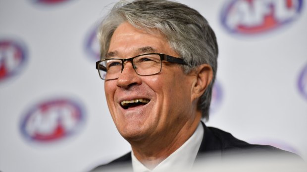 Recently retired AFL chairman Mike Fitzpatrick will be breathing a sigh of relief after avoiding another punch-up with investors.