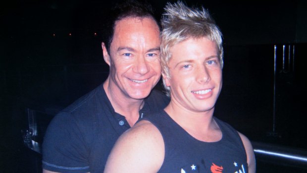 Michael Atkins and Matthew Leveson before Matthew's disappearance in 2007.