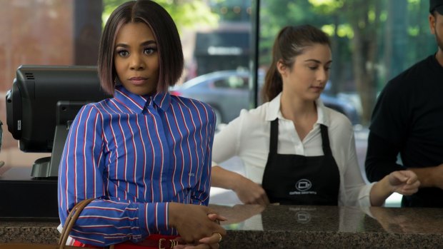 Regina Hall as Jordan Sanders in Little, co-written and directed by Tina Gordon.
