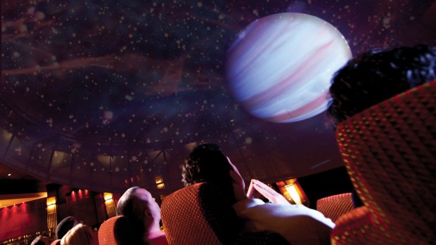 On rainy days, the comfort of a planetarium is the best way to see the stars.