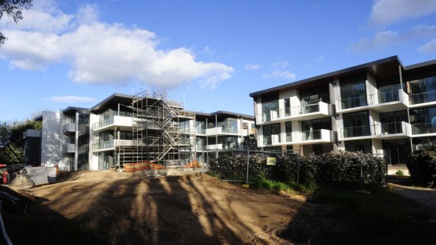 Redevelopment at the former Brumbies' site in Griffith in late 2015.