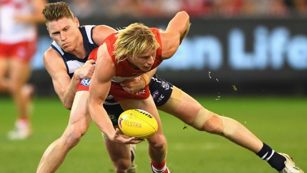 Star: Isaac Heeney came through the Swans Academy.