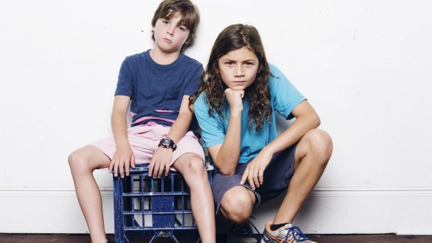 Toby Challenor, 9, and Otis Dhanji, 13, star in cocaine drama <i>Mortido</i> at Belvoir.