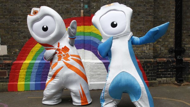 Wenlock (left) and Mandeville pose for photographers in 2010.