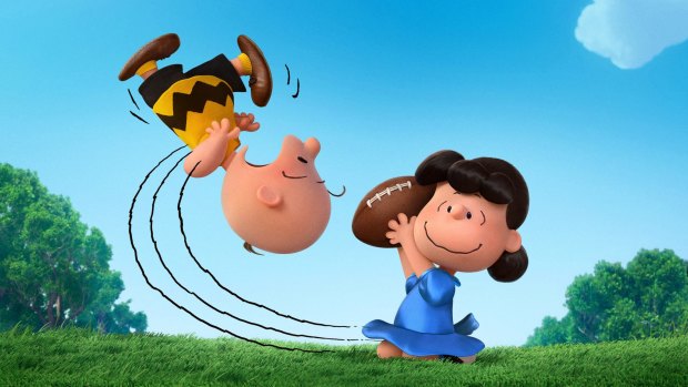 Charlie Brown and Lucy in <i>Snoopy and Charlie Brown: The Peanuts Movie</i>.