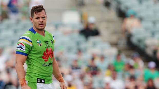 Raiders halfback Aidan Sezer will play his former side Gold Coast for the first time on Sunday. 