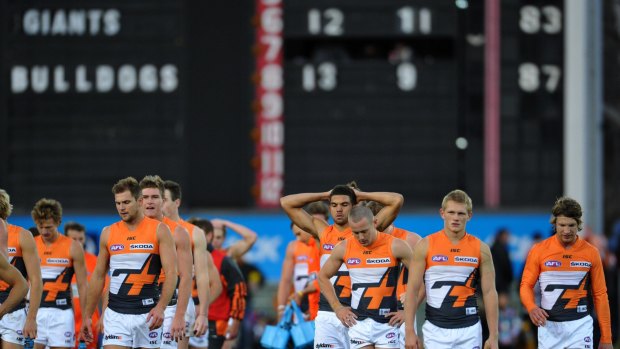The Giants haven't had the best record at Manuka Oval.