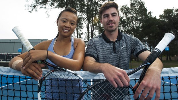 Canberra's Alison Bai and James Frawley are hoping to win a wildcard for the Australian Open mixed doubles.