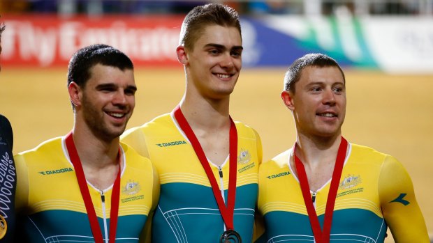 Canberra cyclist Nathan Hart, left, has done "everything possible" to get a spot at the Rio Olympics.