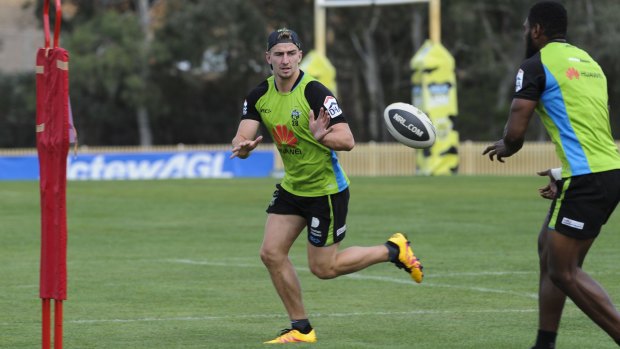 Canberra Raiders' Lachlan Croker will make his first-grade debut against the Roosters on Saturday.