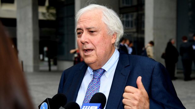 Clive Palmer criticised the liquidators' case as lacking in the necessary urgency to justify a freezing order.