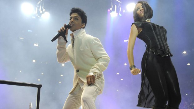 Royal tour ... Prince at Rod Laver Arena during his last visit to Melbourne in 2012. 