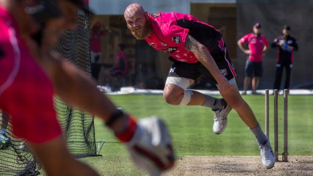 Six and out: Doug Bollinger had a stint with the Sydney Sixers in the BBL.