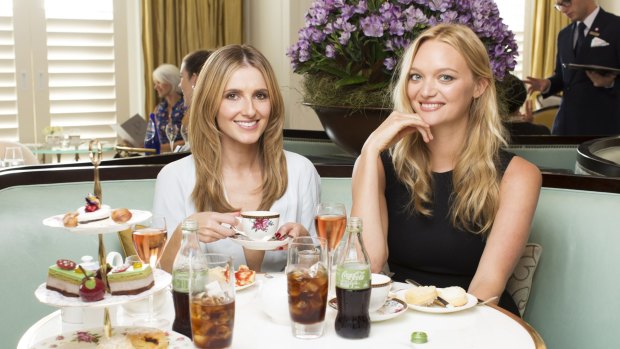 Gemma Ward (right) with Kate Waterhouse. 