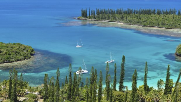 Oui: The kids can practice their French in the Isle of Pines, New Caledonia.