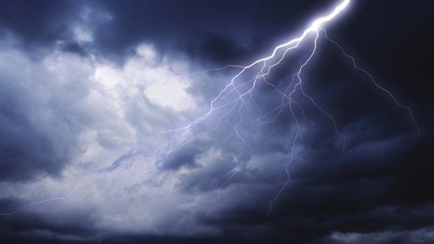 Lightning struck two Gold Coast homes on Wednesday afternoon.