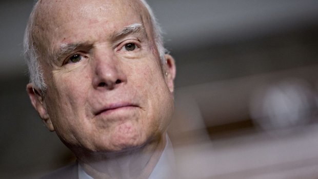 Condemnation for Trump: Senator John McCain.