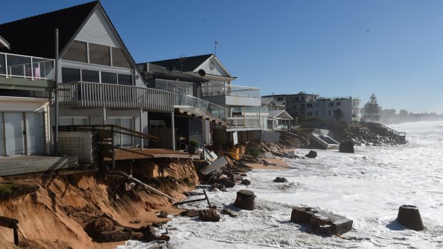 Collaroy's beach front houses were among those hardest hit by this year's big storm.