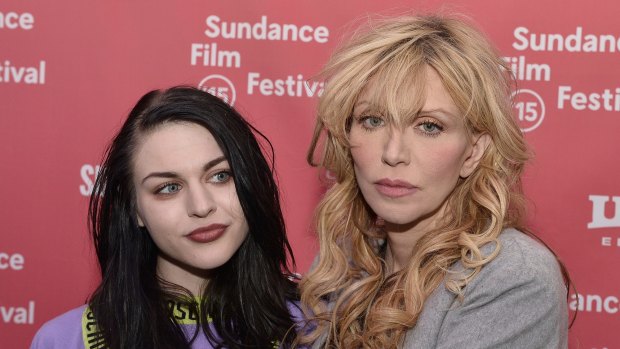 Frances Bean Cobain (left) and Courtney Love  at the Sundance Film Festival in January.