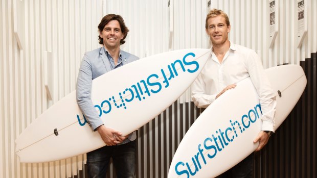 SurfStitch co-founders Lex Pedersen (left) and Justin Cameron.