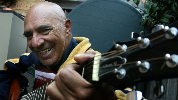 Vic Simms, veteran Aborginal rock'n'roller and jailhouse country singer, seen here in 2005.