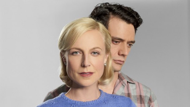 Dusseldorp and real-life husband Ben Winspear as an onscreen couple in <i>A Place to Call Home</i>.