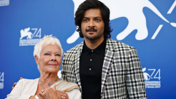 Judi Dench, and Ali Fazal pose during a photo call for the film Victoria And Abdul at the 74th Venice Film Festival in Venice, Italy.