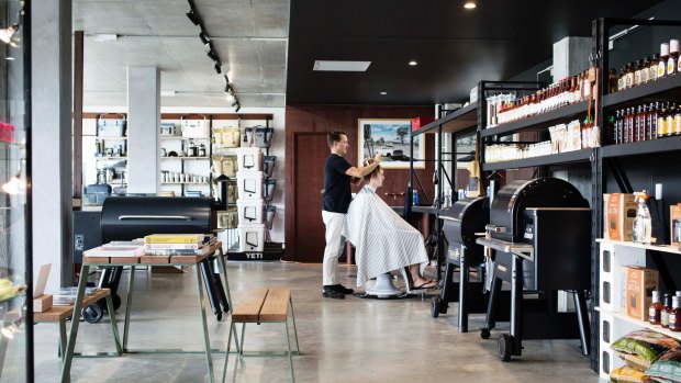 The Department of Simple Things in Byron Bay is a 200-square-metre Mr Simple concept store with a barber shop inside.