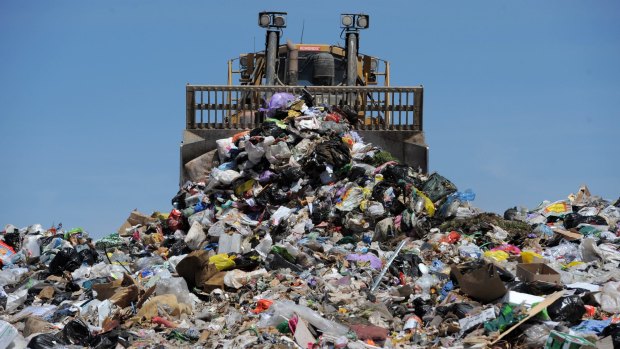 The Mugga Lane landfill, photographed in 2012. The ACT government has called for bids for new waste facilities that reduce the amount of waste being sent to the tip.