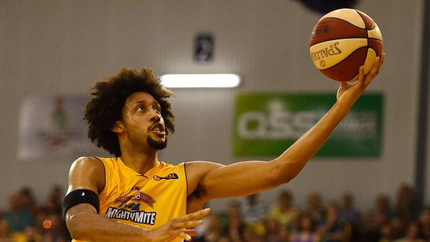 Taking it to the rack: Kings import Josh Childress scored 27 points against Townsville.